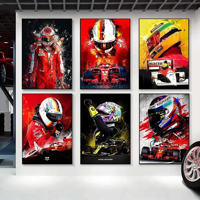 Affiche de course de formule F1