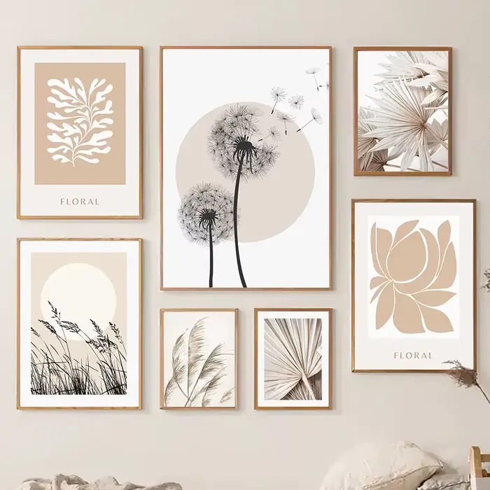 Peinture sur toile de pissenlit