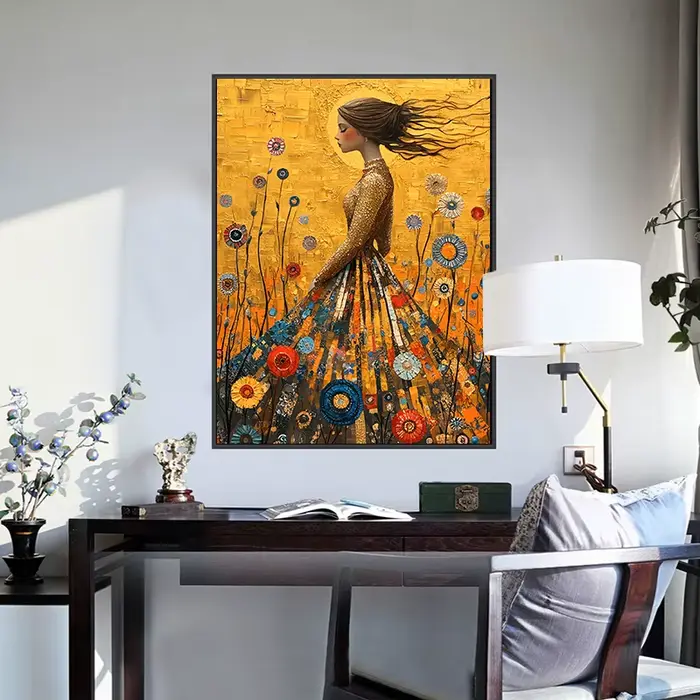 Toile de peinture murale de Style Gustav Klimt