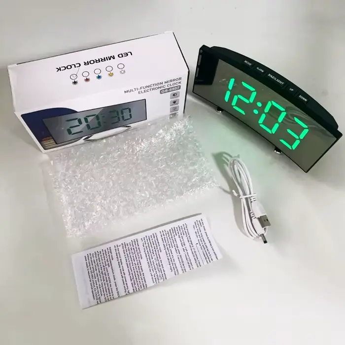 Dernière horloge numérique LED réveil chambre