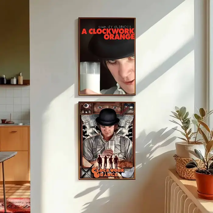 Affiche de film A-A Clockwork Orange avec impressions