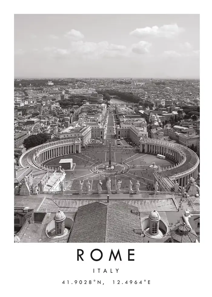 Villes célèbres Rome Punta Cana Florence Berlin NewYork affiche noir et blanc voyage mur Art toile p