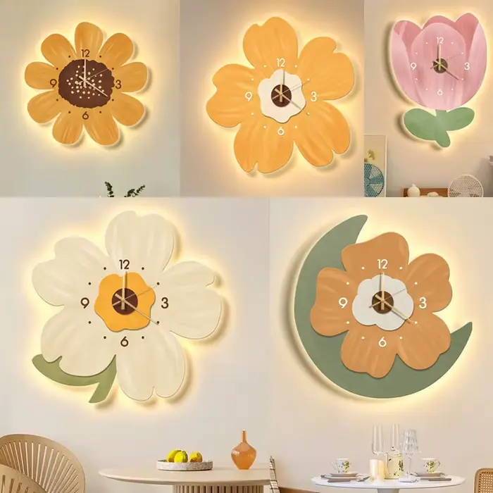 Horloge décorative légère suspendue pour Restaurant