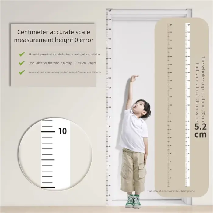 Autocollant de mesure de hauteur de 2M