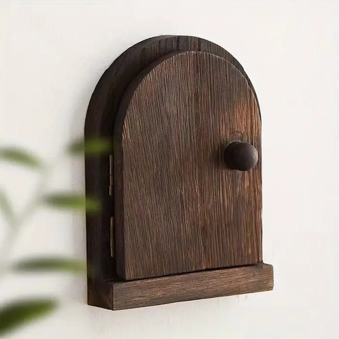 Couvercle de protection mural pour interrupteur en bois massif