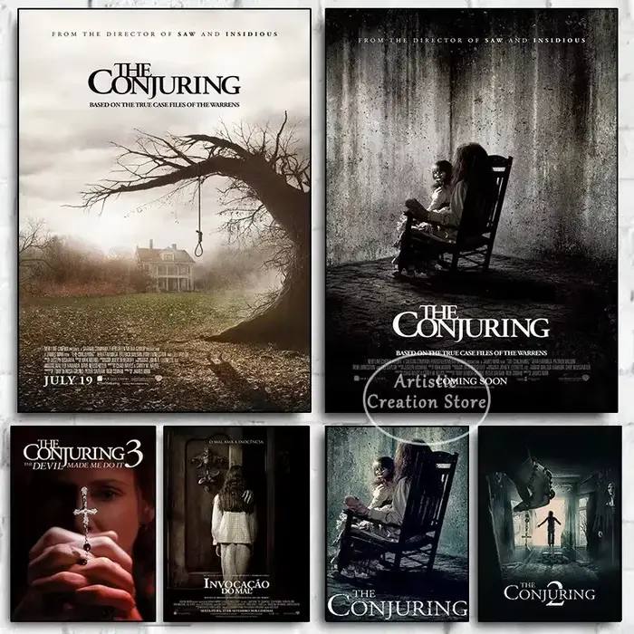 The Conjuring Series Horror Movie Canvas Painting
