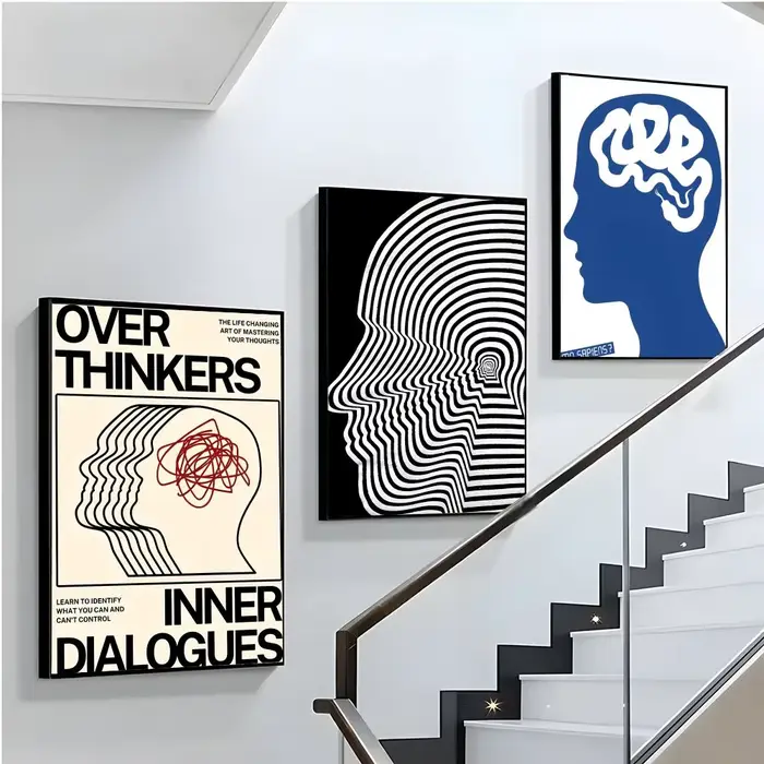 Affiche abstraite moderne Open Your Mind