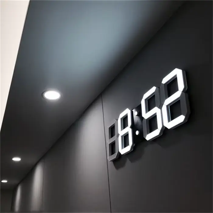 Horloge murale LED 3D Design moderne