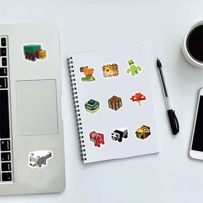 50/100pcs/set Autocollants Minecrafted DIY pour ordinateur portable