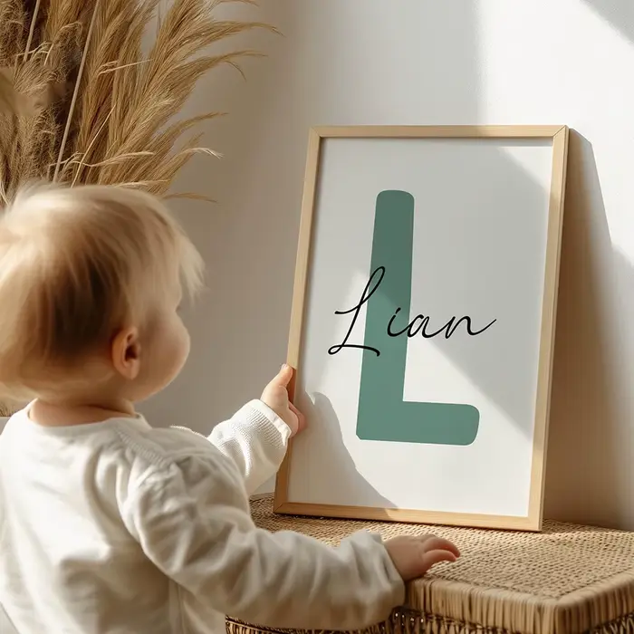 Affiches imprimées initiales personnalisées