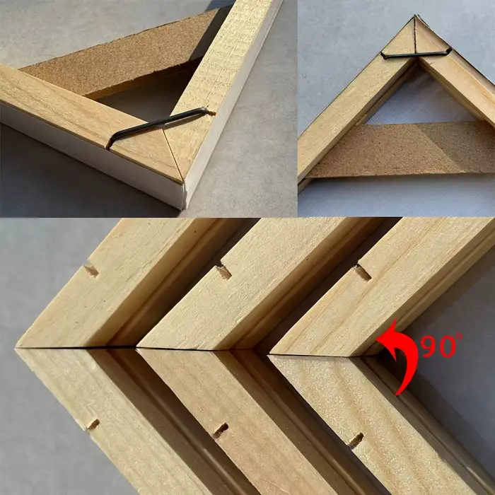 Cadre de toile en bois pour bricolage