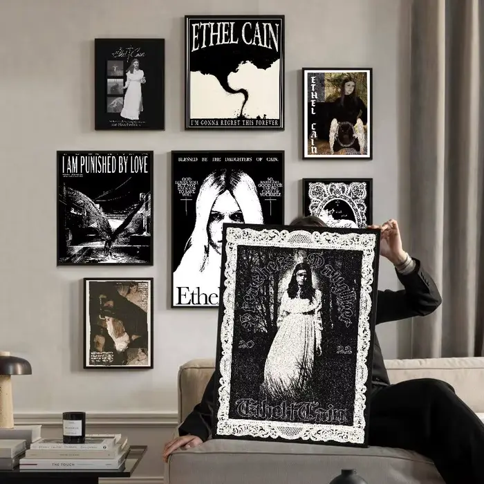 Affiche de chanteur classique e-ethel, musique c-cain, imprimés et affiches de bonne qualité, décor Vintage pour chambre, Bar, café, décoration de maison