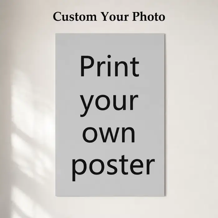 Affiches autocollantes personnalisables — téléchargez vos propres motifs ou photos ; un article de d
