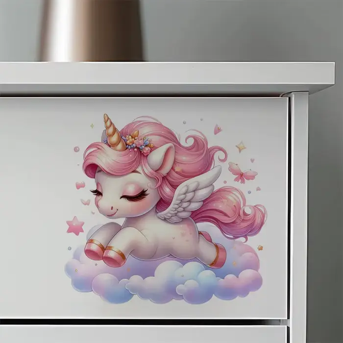Autocollant licorne mignon