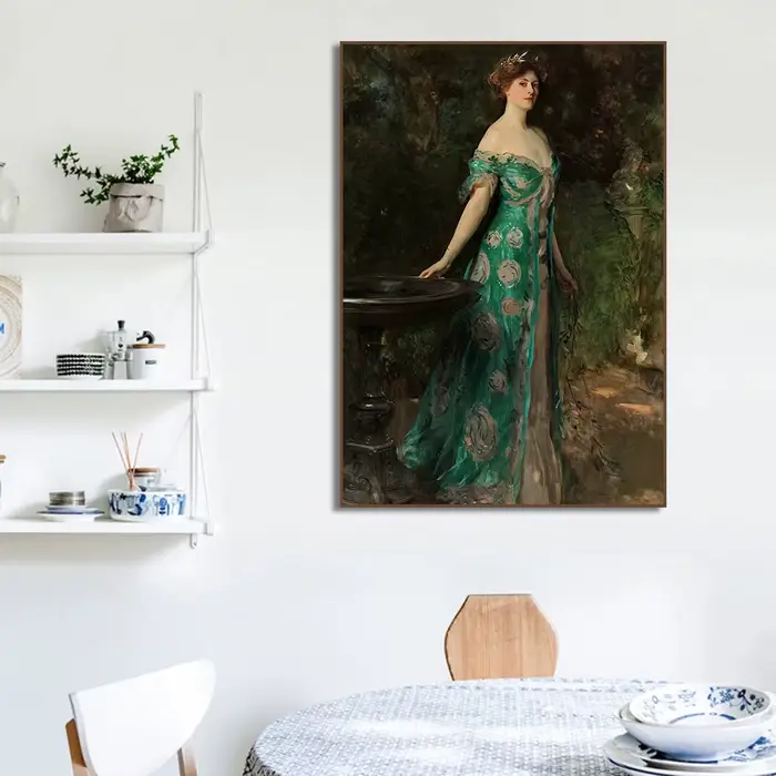 Affiche de portrait de femme de la Renaissance