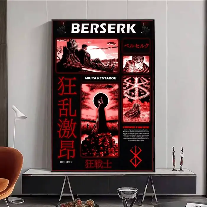Affiches Manga Griffith imprimées Anime Berserk