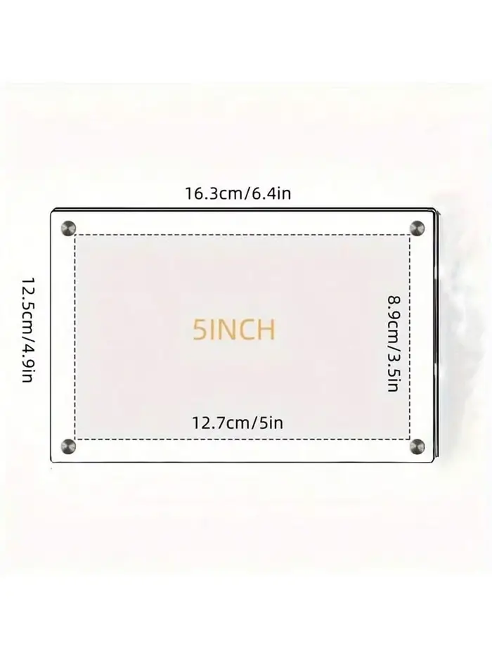 Cadre Photo en acrylique Table 6 pouces Double face cristal Transparent Ins carte postale présentoir
