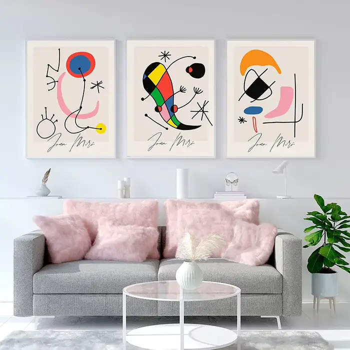 Tableaux sur toile de l'artiste célèbre Joan Miró