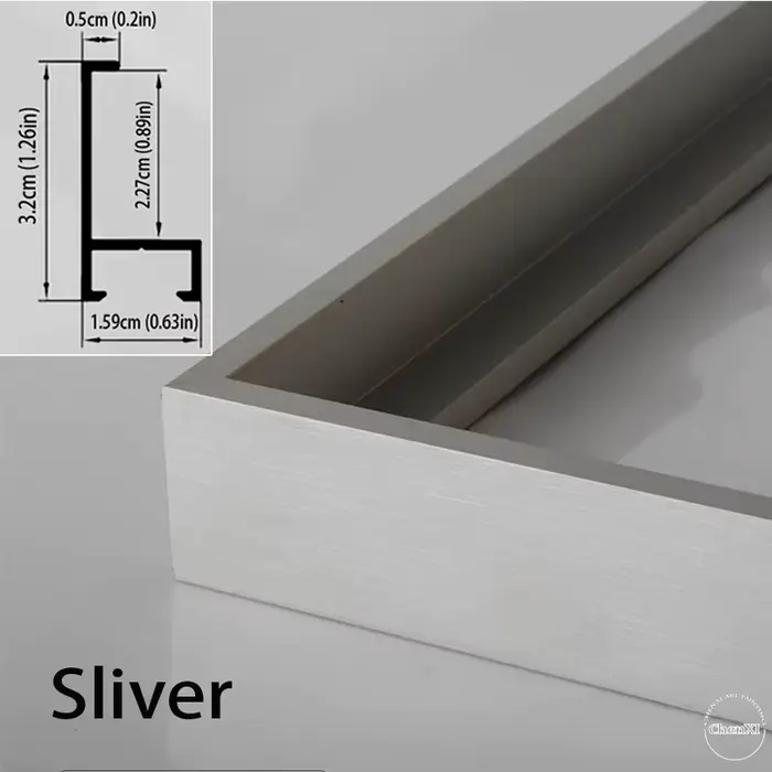 Bricolage intérieur et extérieur encadré, cadre photo moyen, cadre en alliage d'aluminium bricolage 