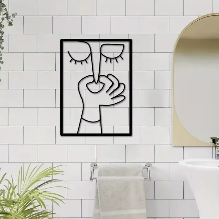 Affiche de salle de bains drôle