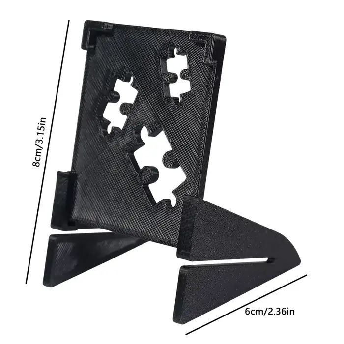 Support d'affichage de puzzle détachable et porte-affiche en plastique noir, organisateur de décorat
