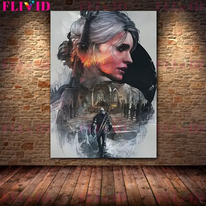 Affiche d'art mural minimaliste de chasseur de diable, peinture sur toile pour salon, décor Vintage