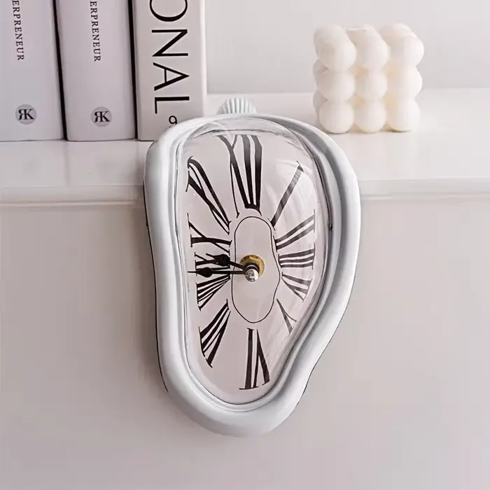 Horloge murale silencieuse à effet de fusion