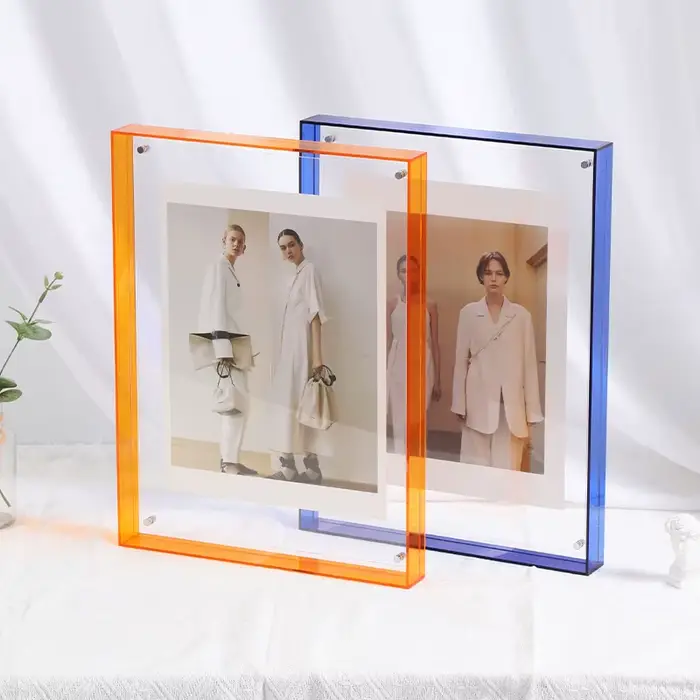Cadre photo acrylique transparent pour la décoration intérieure