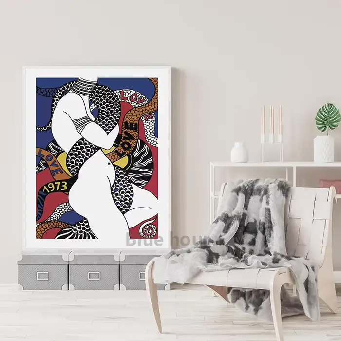 Affiche de Mode Vintage de Marque de Luxe Française