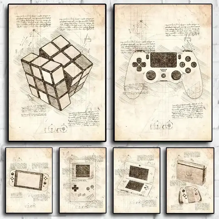 Affiche de jeu vidéo Pop Vintage