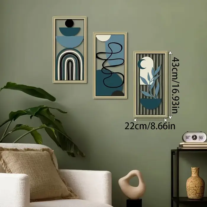 Ensemble de décoration murale en bois