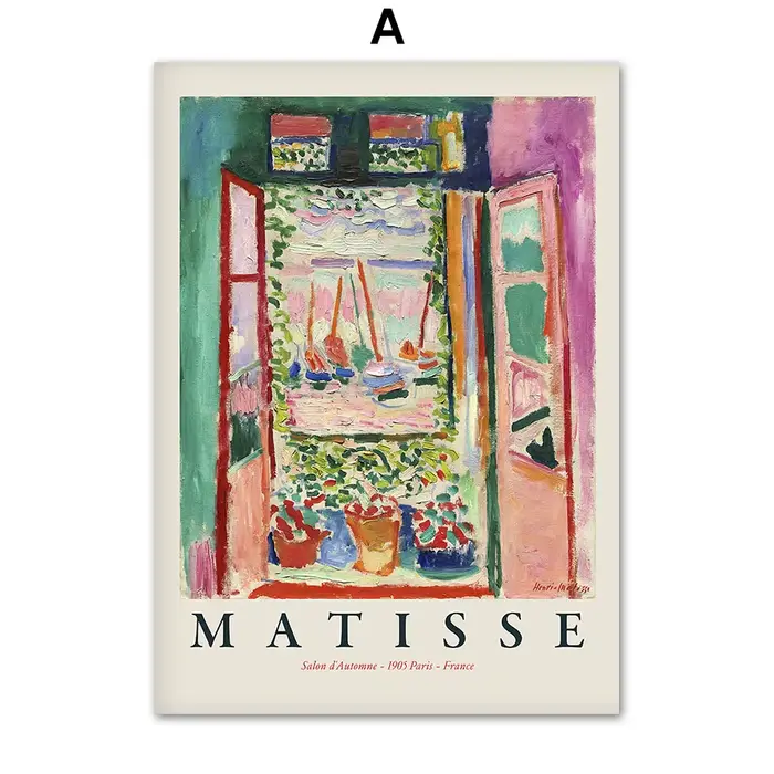 Matisse – affiches et imprimés de paysage abstrait rétro, Art mural, peinture sur toile Vintage, ima
