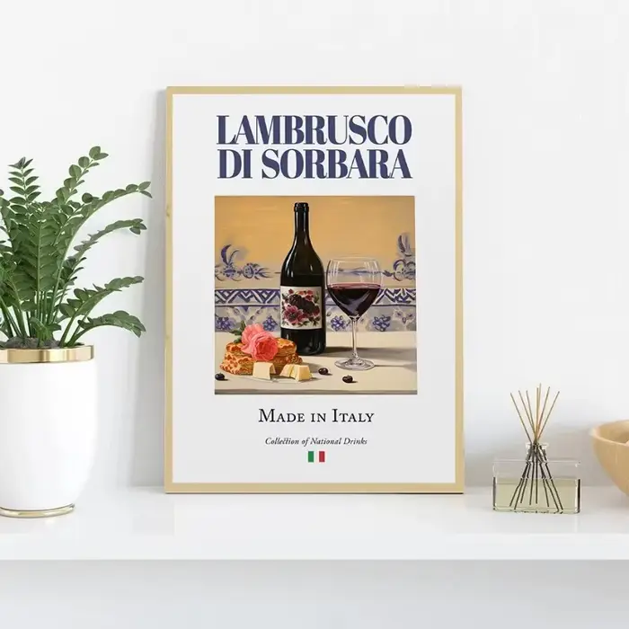 Affiche classique de nourriture italienne