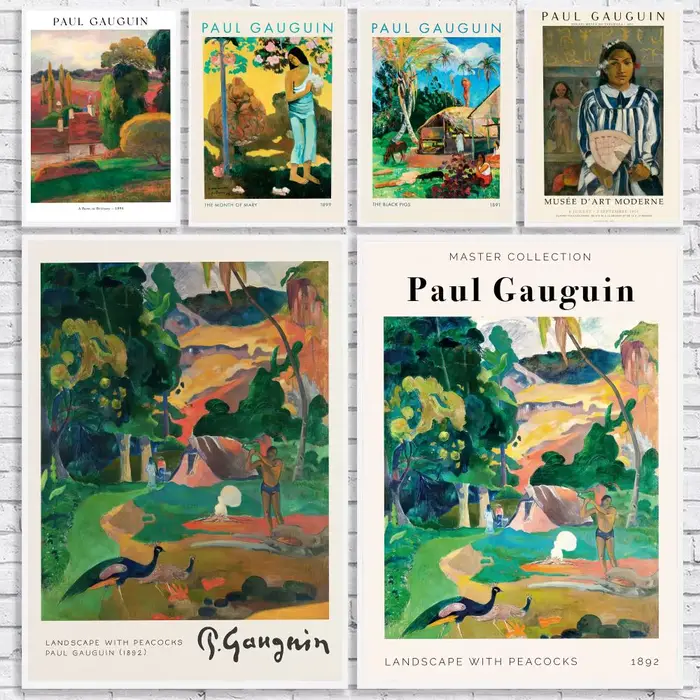 Affiche classique du peintre P-Paul Gauguin