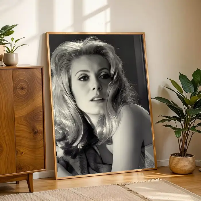 Affiche autocollante HD de la actrice française C-Catherine Deneuve