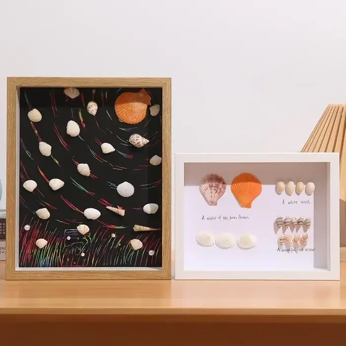 Cadre de boîte à ombre en bois