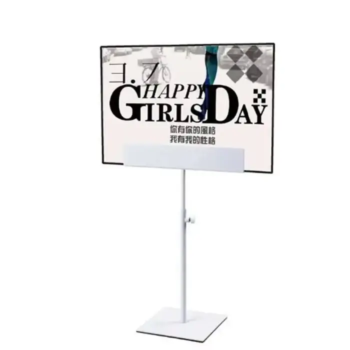 Support d'affiche de Table en métal noir