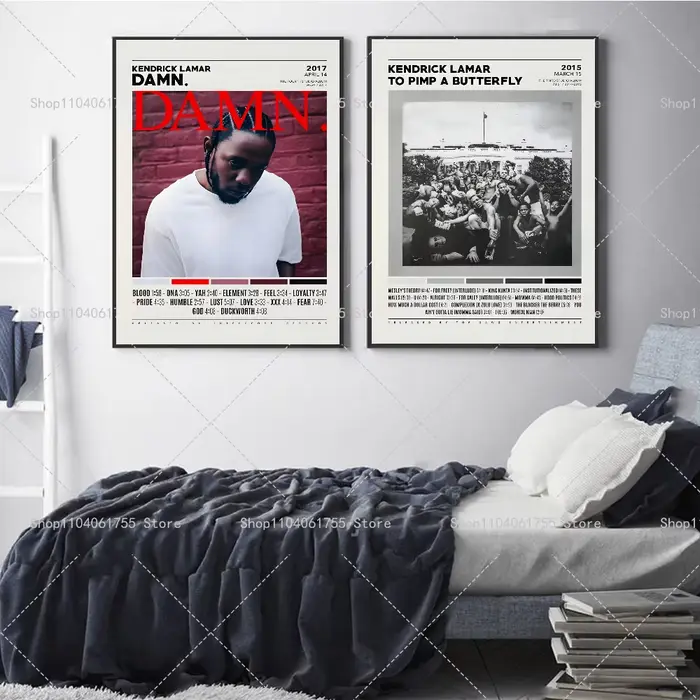 Affiche d'album de rappeur Hip Hop Kendrick Lamar