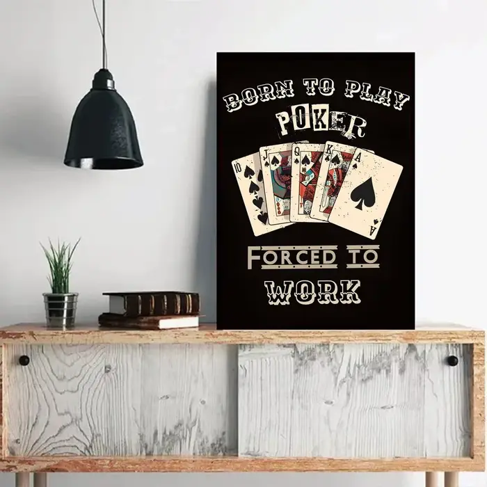 Affiche de jeu de poker drôle