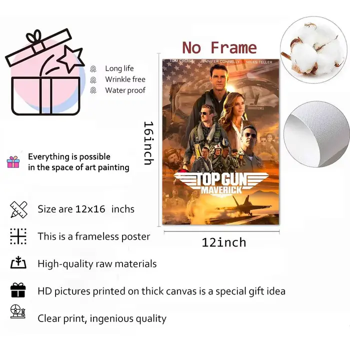 Top Gun Maverick – peinture de film moderne