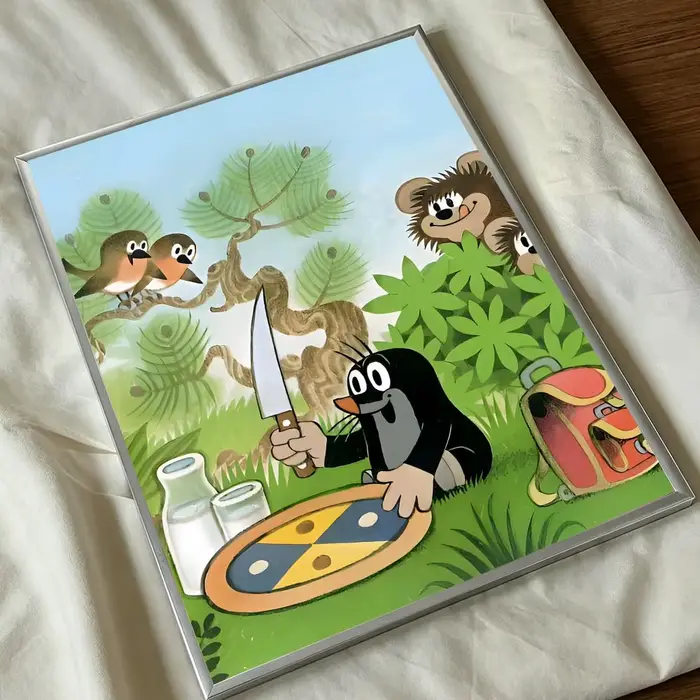 Affiche artistique et élégante de dessin animé T-The L-Little M-Mole, décoration murale pour la mais