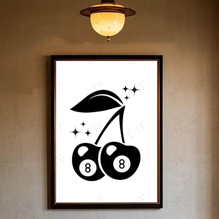 Affiche de lecteur de disque de billard noir et blanc, Art mural de haute qualité, pour la maison, l