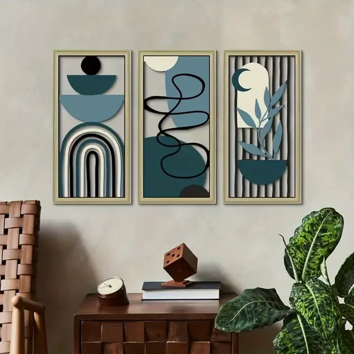 Ensemble de décoration murale en bois