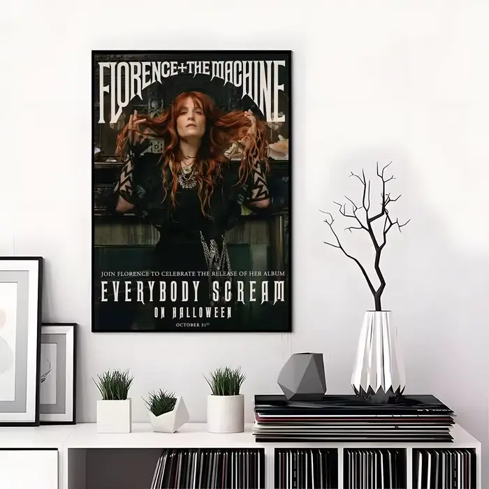 Affiche F-Florence and the Machine, autocollants haute définition, adaptés à la chambre à coucher, a