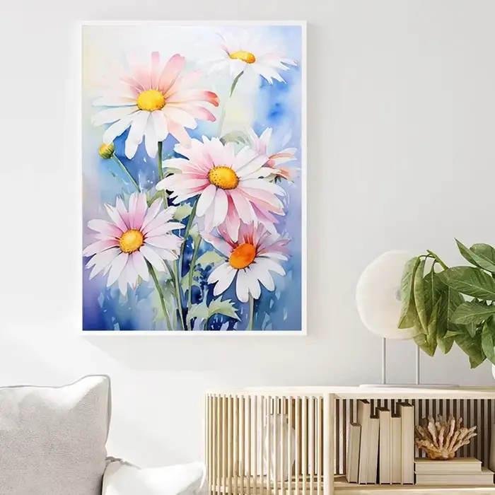 Affiche de puissance de fleur d'art moderne