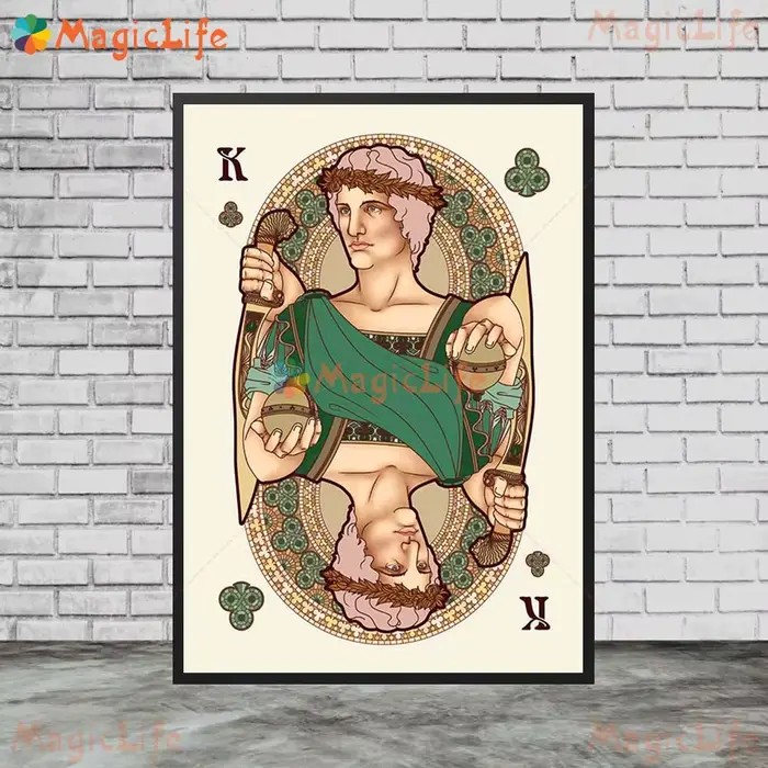 Reine roi nouvelles cartes à jouer Vintage Poker mur Art toile peinture décor à la maison photos murales pour salon affiches sans cadre