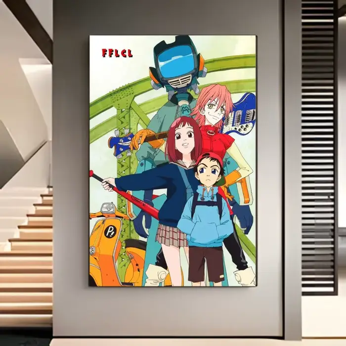 Affiche d'anime Flcl, affiche fantaisie