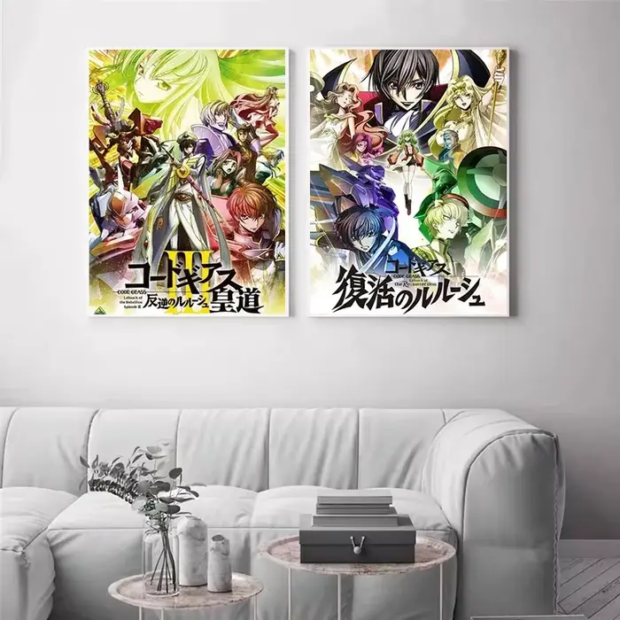 Toile peinture Code Geass affiche japon Anime rôle Figure mur Art Lelouch affiches décor impression salle photo décoration de la maison