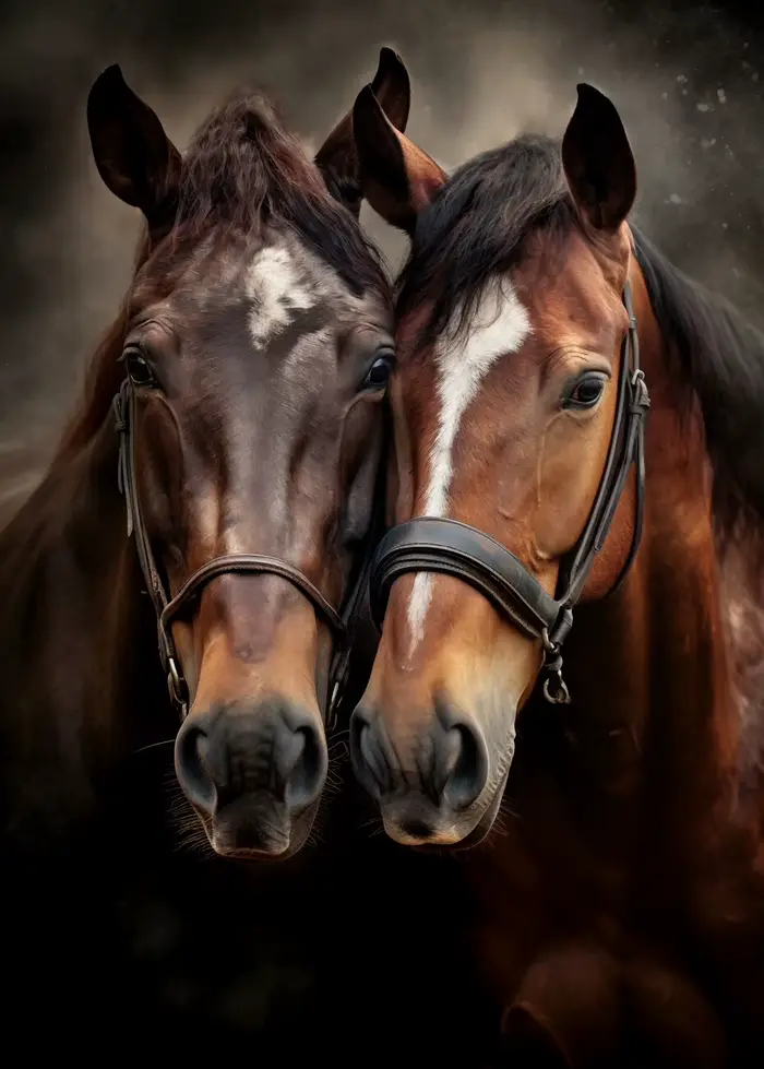 Affiche sur toile de cheval d'animaux sauvages, peinture de Portrait de cheval moderne, affiche mode