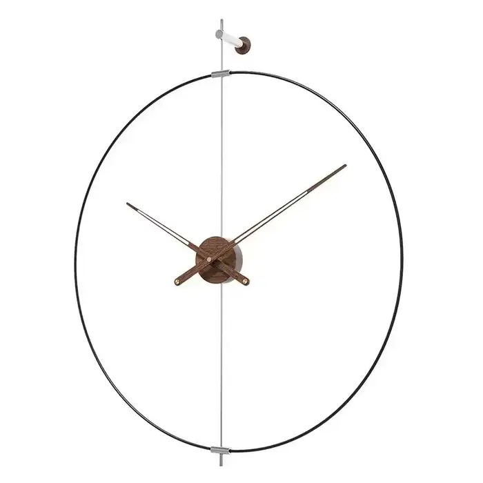 Horloge murale espagnole de grande taille, salon moderne, horloges murales nordiques silencieuses, h